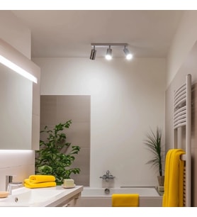 RIOLİGHT KROM2 3XGU10 DUYLU MAFSALLI HAREKETLİ BAŞLIK2 MODERN LED SPOT AVİZE(AMPÜL DAHİL)