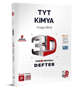 3D Yayınları TYT Kimya Video Destekli Defter