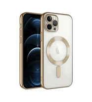 Apple iPhone 13 Pro Kılıf Kross Magneticsafe Kapak - Gold
