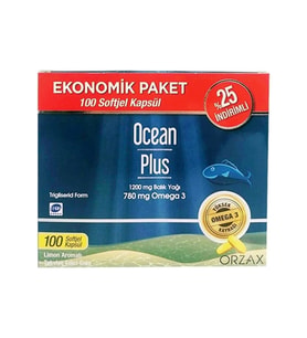 Ocean Plus 1200 mg 100 Softjel - %25 İndirimli