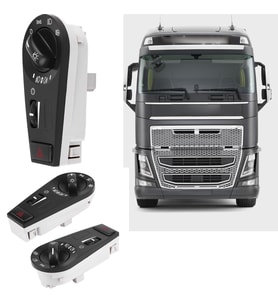 Volvo Fh12 - Fh16 Far Açma ve Dörtlü Flaşör Düğmesi