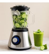 Northcity Doğrayıcı Blender Turbo - Cam Hazneli, Paslanmaz Çelik 6 Bıçak, 400W