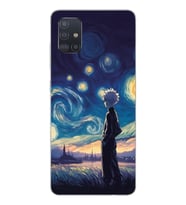 Samsung Galaxy A51 Uyumlu Killua Tasarımlı Şeffaf Telefon Kılıfı