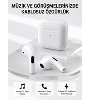 Bluetooth 5.3 Tws Kablosuz Kulak İçi Kulaklık 25 Metre Menzil Şarj Kutulu