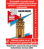 Özel 3D Görsel Zeka Geliştirici Boyanabilir Çocuk Yetişkin Puzzle Dekoratif Demonte Ahşap Oyun Maket