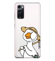 Samsung Galaxy S20 FE Uyumlu Ördek Desenli Şeffaf Telefon Kılıfı
