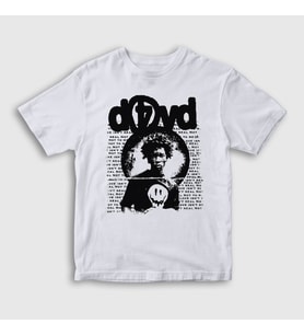 Presmono Unisex Çocuk Beyaz Love Müzik D4vd T-Shirt 550338tt