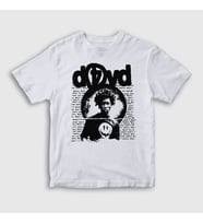 Presmono Unisex Çocuk Beyaz Love Müzik D4vd T-Shirt 550338tt