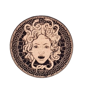 MEDUSA - Deri PEÇ - Arma - Askeri Patch (Bej)