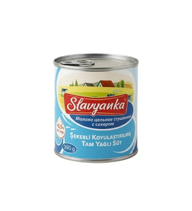 Slavyanka Şekerli Koyulaştırılmış Tam Yağlı Süt 390g