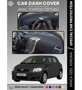 TOYOTA AURİS (2006-2012) Torpido Örtüsü Ön Göğüs Halı Torpido Koruma Tam Uyum UV Koruma Kolay Montaj