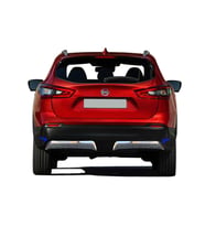 Nissan Qashqai Uyumlu Krom Arka Difüzör 2 Parça. 2017-2021