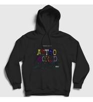 Presmono Unisex Siyah Roller Coaster Astroworld Travis Scott Kapüşonlu Sweatshirt 43084tt