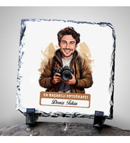 Kişiye Özel Hediye Karikatürlü En Başarılı Erkek Fotoğrafçı Dekoratif Taş