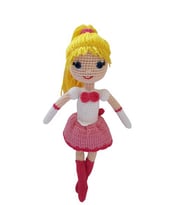 Prenses Şeftali Bebek Amigurumi Organik Oyuncak