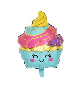 Cupcake Renkli Folyo Balon 1 Adet