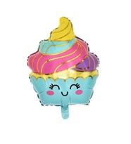 Cupcake Renkli Folyo Balon 1 Adet