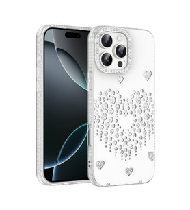 iPhone 16 Pro Max Kılıf Damla Taşlı Rivas Sert PC Kılıf
