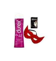 Durex Kiraz Aşkı 50 ml Jel + Kırmızı Deri Göz Maskesi + Hediye
