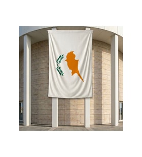 Kıbrıs Cumhuriyeti Bayrağı 140gr Premium Raşel Kumaş 200x300 cm