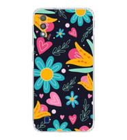 PrintiFy Samsung Galaxy M10 ile Uyumlu Retro Color 1  Kamera Korumalı Şeffaf  Kılıf