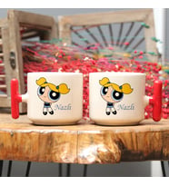 Kişiye Özel İsimli Powerpuff Girls Tasarımlı T kupa Bardak