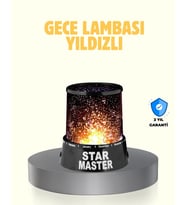 LED Renk Değiştiren Yıldız Projektör Galaxy Efektli Gece Lambası