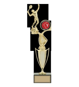 ODAK KUPA - Figürlü Kupalar - Tenis Erkek Figürlü Kupalar FG-043 B - 44 cm