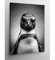 Kanvas Tablo Gözlüklü Penguen