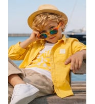 Civil Boys Sailin Baskılı Tişörtlü 2-5 Yaş Gömlek - Hardal