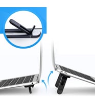 2 Kademeli Katlanabilir ve Yapışkanlı Laptop Standı Siyah (5680)