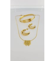 Kaburga Gold Çelik Takı Seti Sns50026871