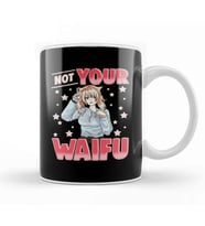 Not Your Waifu Anime Girl Japanese Kawaii Senpai Kupa Bardak Porselen