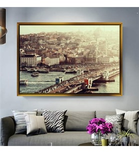 Altın Çerçeveli dekoratif tablo a905 (Gold)