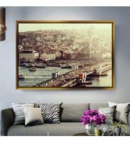 Altın Çerçeveli dekoratif tablo a905 (Gold)