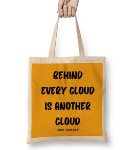 Nature Quotes Lover Gift Conservation Sayings Words Bez Çanta Uzun Saplı