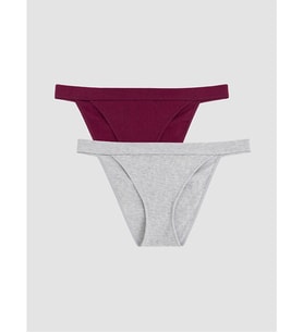 LCW Young Gri Düz Bikini Külot 2'li