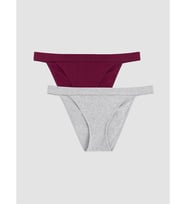 LCW Young Gri Düz Bikini Külot 2'li