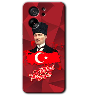 Xiaomi Mi 13T Kılıf HD Desen Baskılı Arka Kapak - Atatürkiye