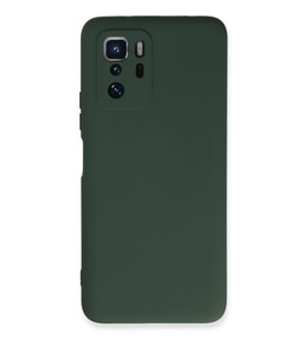 Poco X3 GT Kılıf Nano içi Kadife Silikon - Koyu Yeşil