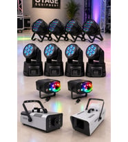 Quenlite Sahne Işık Sistemi Start Paket-5 (Lazer Led Par Robot Sis Kar Makinesi)