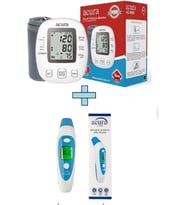 Ac-9080 Koldan Ölçer Tansiyon Aleti + Çanta+Pil Hediyeli Ac-9280 Kulaktan & Alından Ateş Ölçer