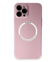Newface Apple iPhone 12 Pro Kılıf Jack Magneticsafe Lens Silikon - Rose Gold