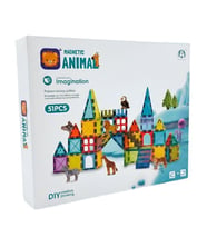 KZL Magnetic Animal Vahşi Hayvan Figürlü Manyetik Yapı Blokları Seti 5.5 cm 51 Parça CH1484