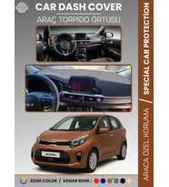 KIA PICANTO (2017-2023) Torpido Örtüsü Panel Koruma Torpido Koruma Tam Uyum Çatlamayı Önler Kaymaz