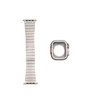 Apple Watch Ultra 49mm Zore KRD-126 Sert Kasa Koruyuculu Metal Kordon
