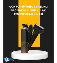 Usb-c Şarjlı 3 İn 1 Erkek Bakım Cihazı - Sessiz Motorlu Saç Ve Sakal Kesme Makinesi