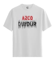 Azco Dwdur - %100 Pamuklu Erkek Beyaz Tişört - Premium Quality