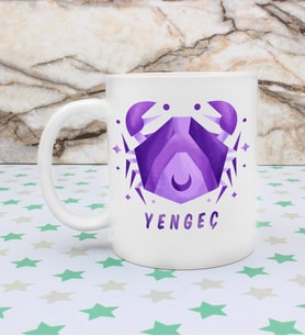 Yengeç Burcu Özel Tasarım Kupa Bardak (Beyaz)