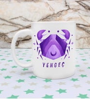 Yengeç Burcu Özel Tasarım Kupa Bardak (Beyaz)